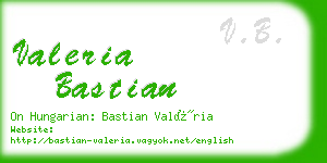 valeria bastian business card